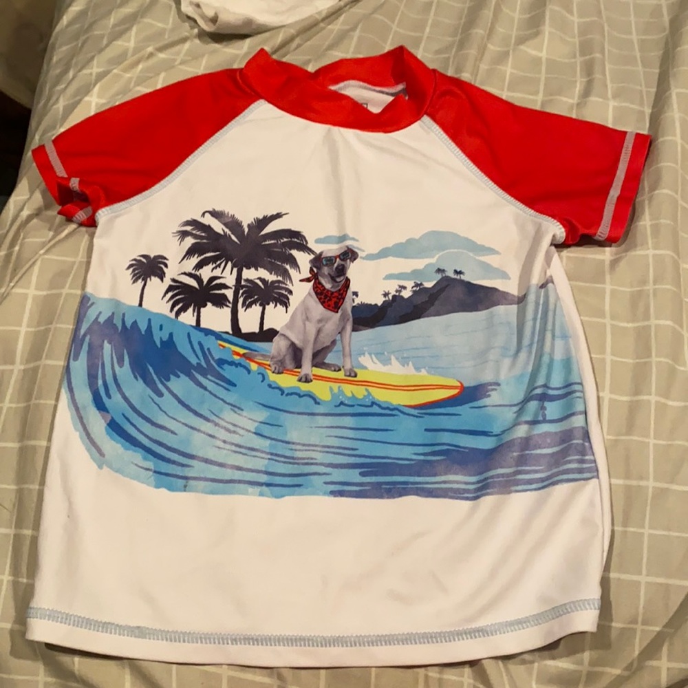 Andy & Evan matching 3t rash guard and swim suit